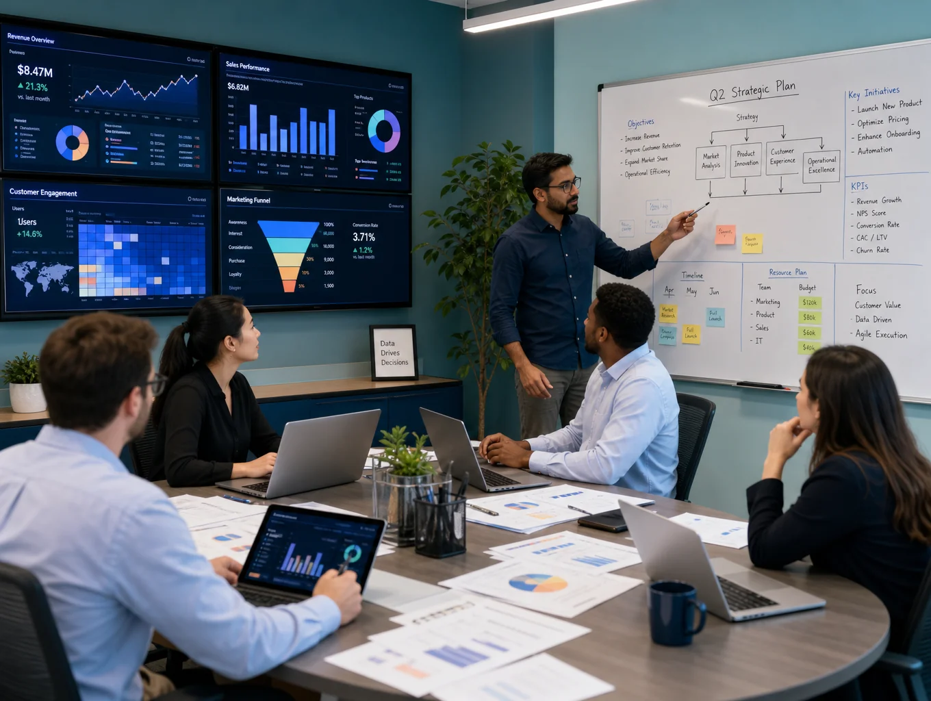 RapidCore Systems data architects and engineers collaborating over workflow telemetry